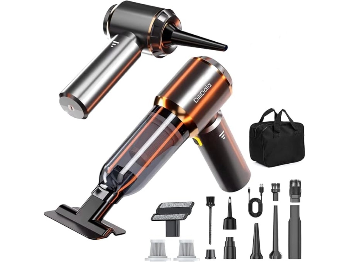Handheld Vacuum Cleaner, 28000Pa Mini Cordless Vacuum Cleaner 3-Speed Car Vacuum Cleaner, Mini Car Vacuum Cleaner for Office, Home, Kitchen, Auto