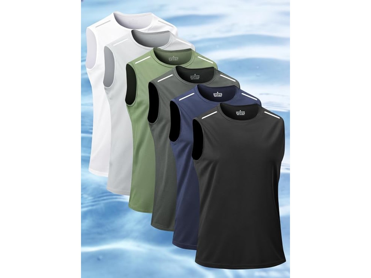 1 x Men's Summer Tank Top Lightweight Quick Dry Vest Loose Fit Plus Size Casual Streetwear