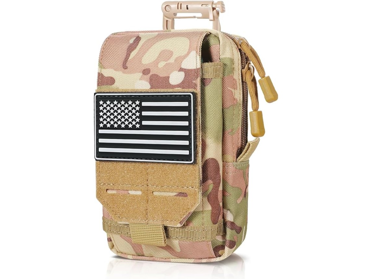 Tactical Molle EDC Cell Phone Pouch Utility Storage Bag and D-Type Buckle