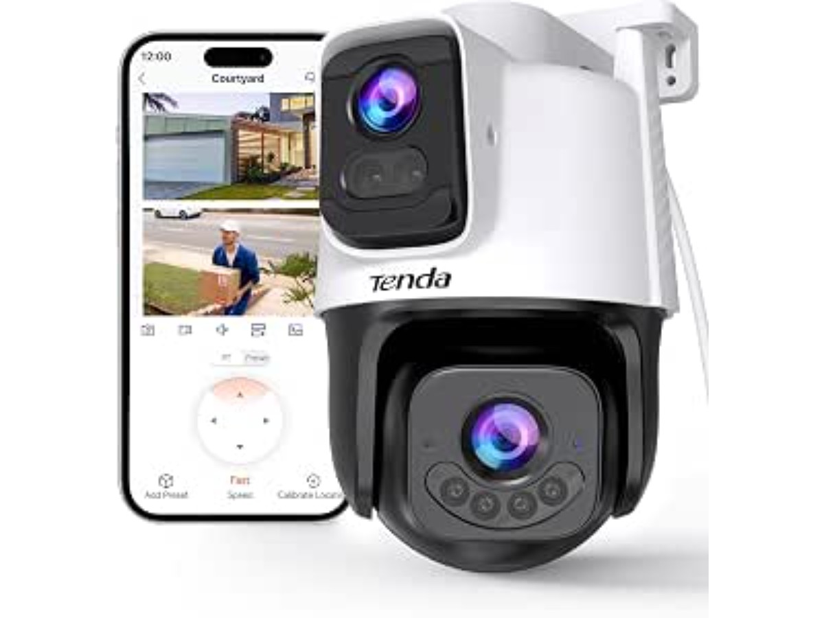 Tenda CH9 2K+2K Dual Lens Outdoor WiFi Surveillance Camera