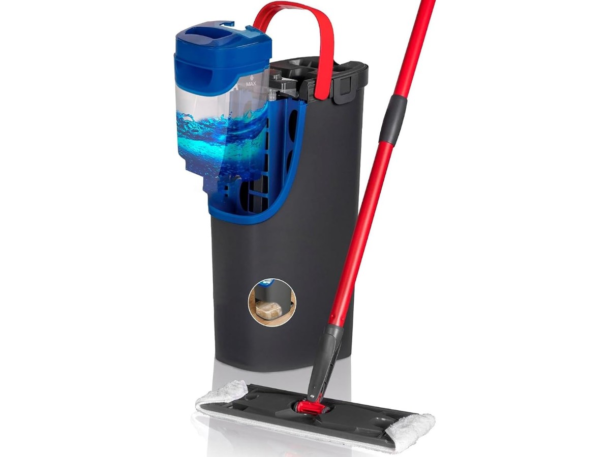 Sépare l'eau Propre et Sale pour Une Hygiène Impeccable H2pro Balai Plat