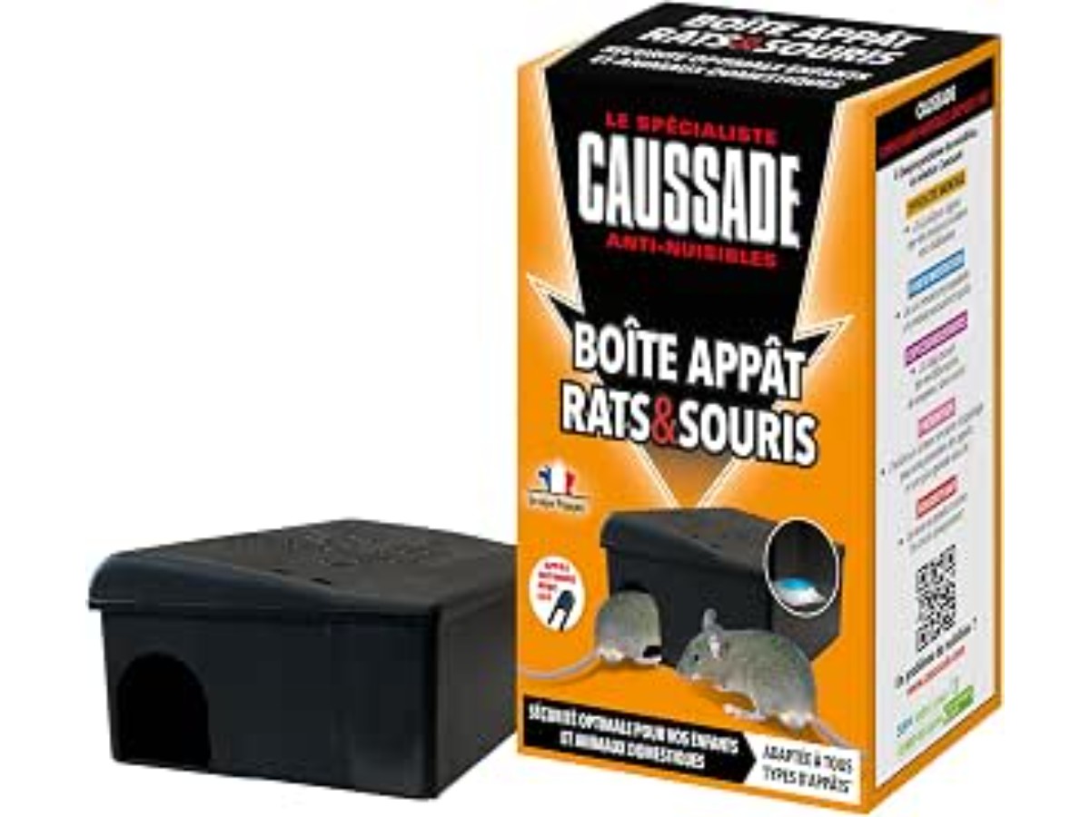CAUSSADE CARBAVCLEN Bait Box for Rats & Mice with Key Closure All Types of Baits Optimal Safety