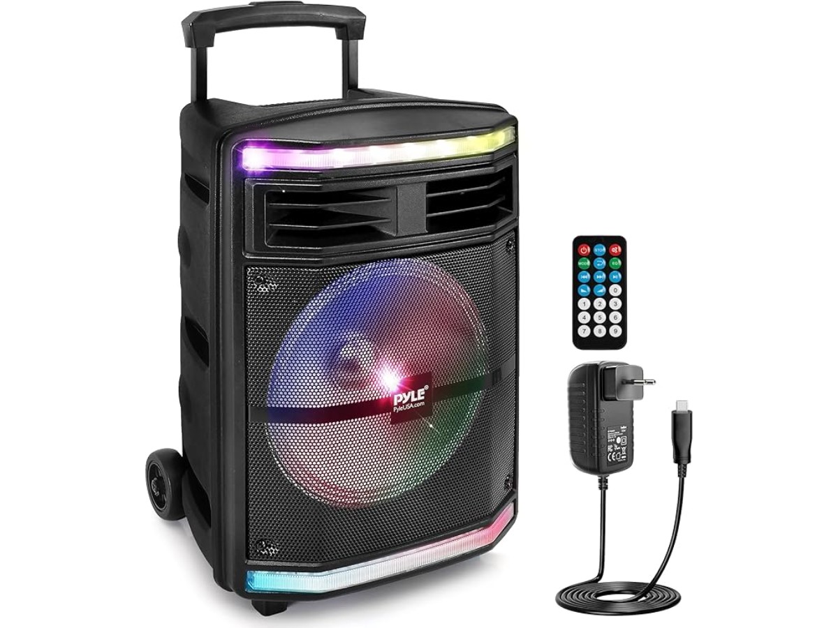 Portable Bluetooth PA Speaker System - 600W Bluetooth Speaker Portable PA