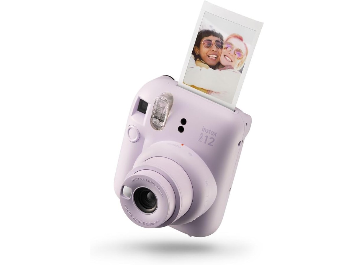 instax Mini Instant Camera 12, Auto Exposure with Built-in Selfie Lens, Lilac Purple