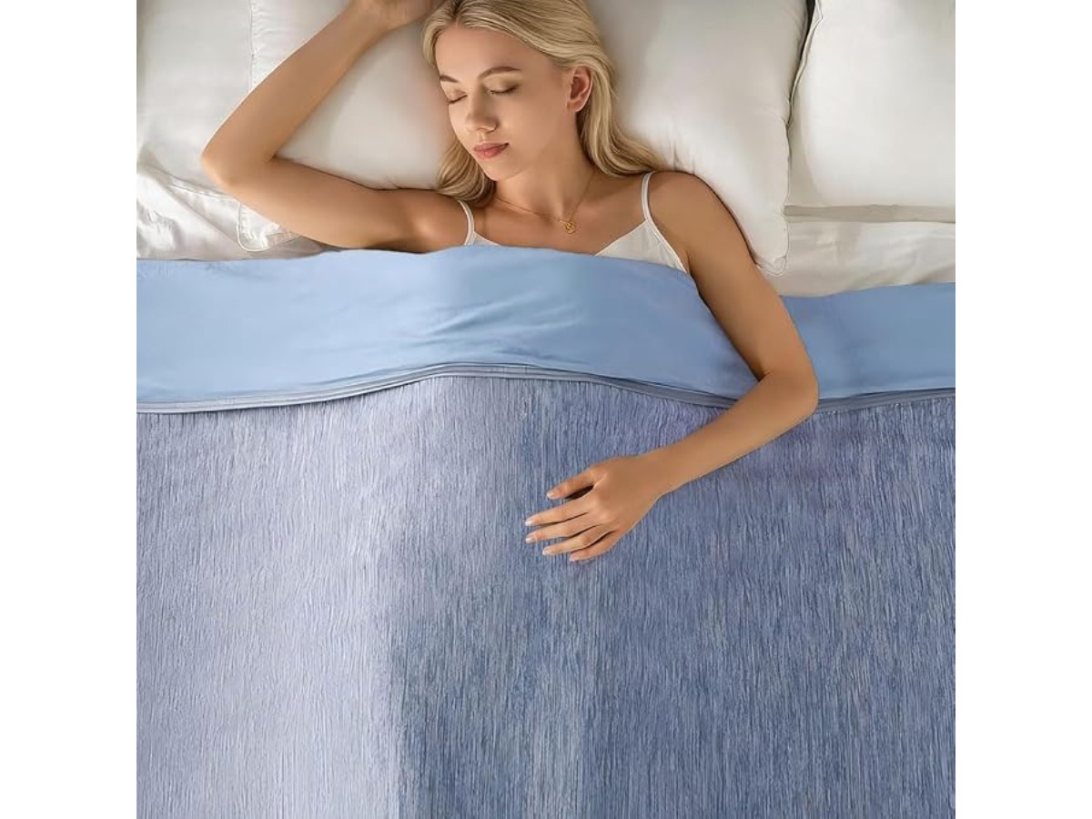 Cooling Blanket for Warm Sleepers 60" x 40" Blue