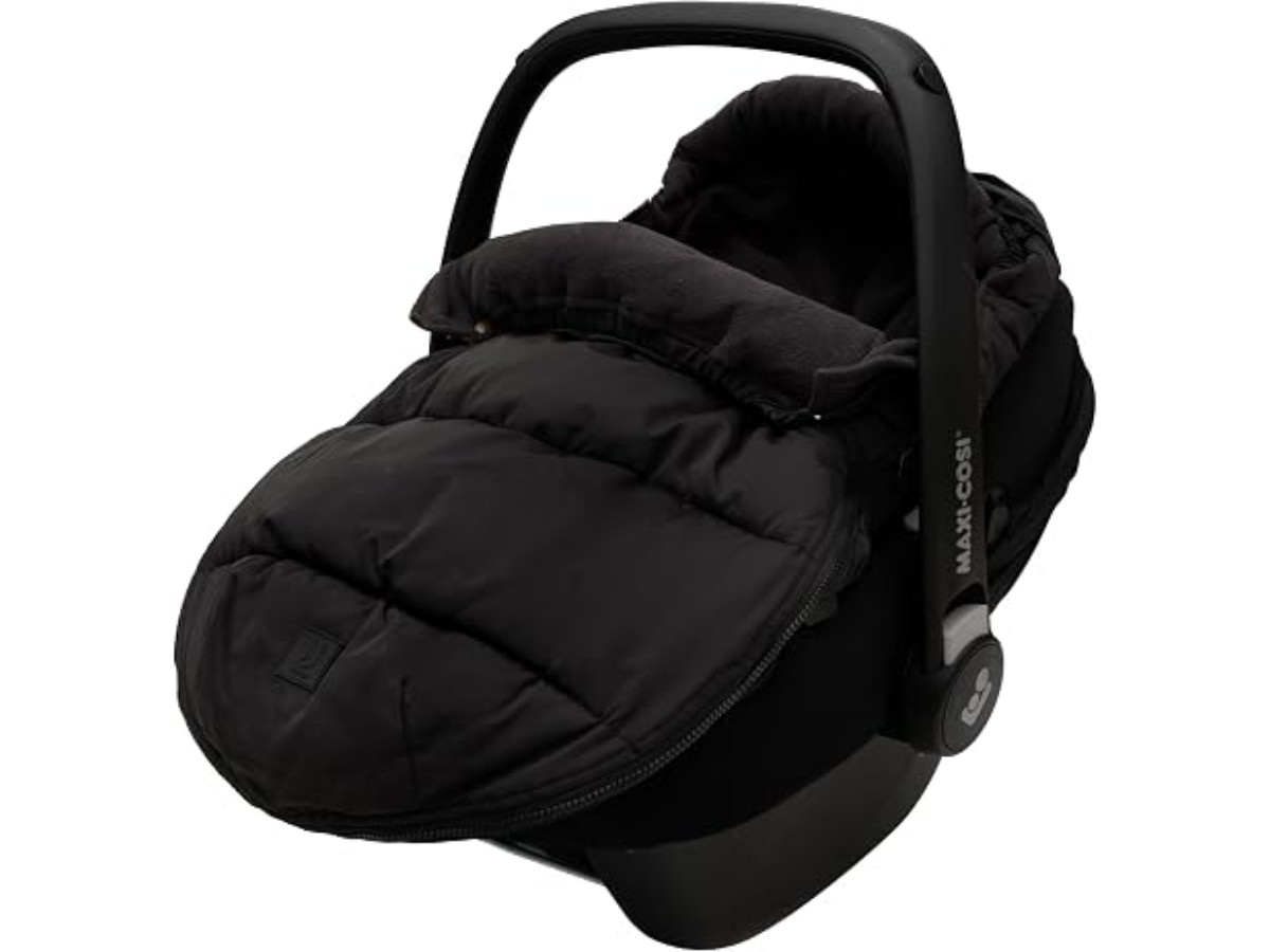 Jollein Chancelière rembourrée - Noir - Pour siège bébé