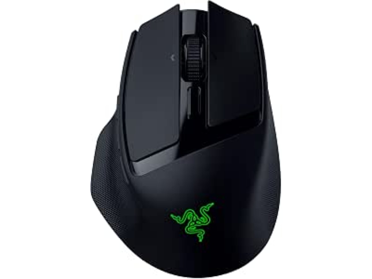 Razer Basilisk Mobile - Small Ergonomic and Portable Wireless Gaming Mouse - AI Prompt Master - Focus X 18K Sensor