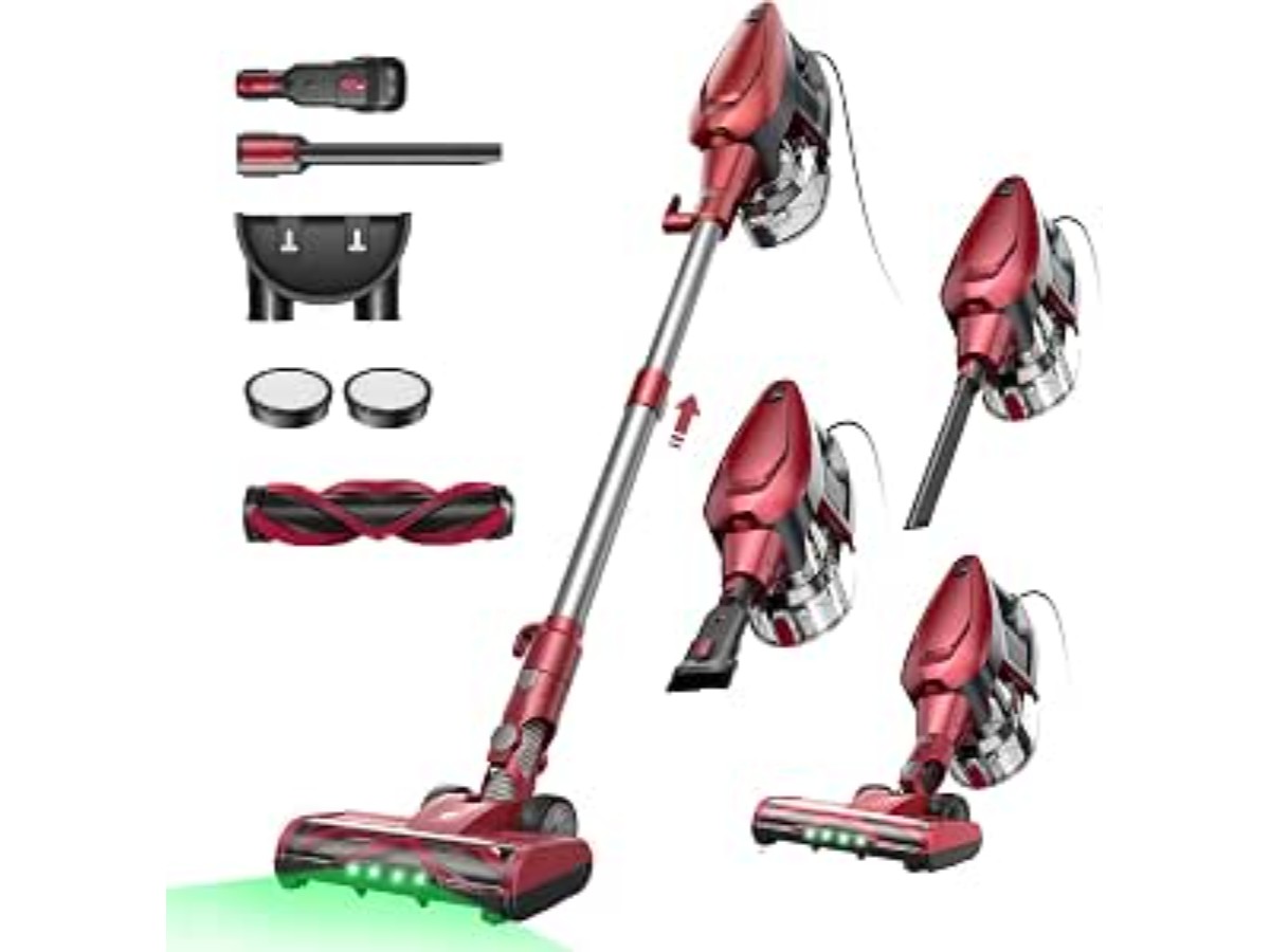 Vexilar C9 Vacuum Cleaner Broom with Wire, 70Kpa, 23 ft Cable