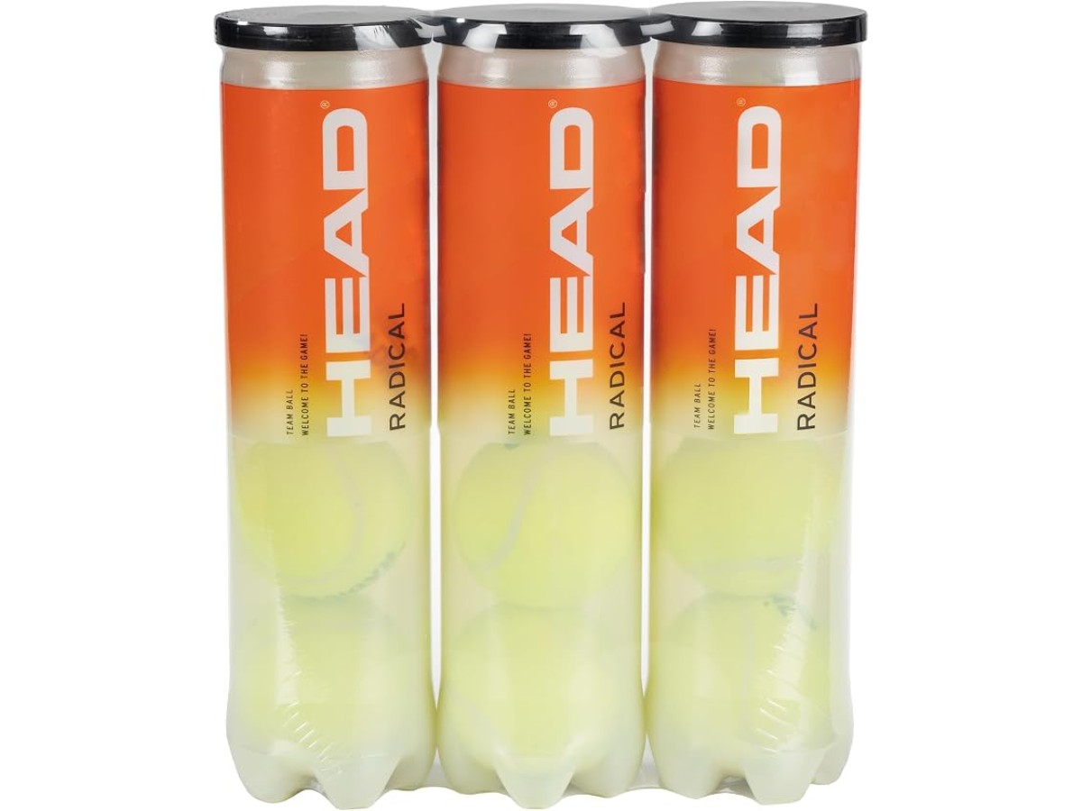 Head Radical Balles de tennis – Boites de 4 balles – Lot de 3